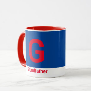 Modern Grandfather Letter Coffee Mok