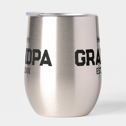 Modern Grandpa Established Est. Name Year  (Droite)