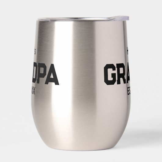 Modern Grandpa Established Est. Name Year  (Gauche)