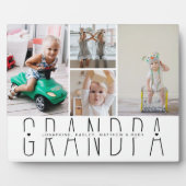 Modern Grandpa Photo Collage Fotoplaat (Voorkant)