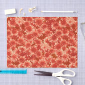 Modern Graphic Dahlia Pattern, Mandarijns Oranje Tissuepapier (Craft)