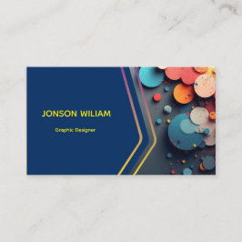 Modern Graphic Designer Business Card | Custom Min Visitekaartje