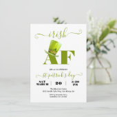 Modern Grappig IERS AF Verjaardagsfeest Kaart (Staand voorkant)