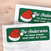 Modern Grappig Leuk Santa Hats Custom Retouradres Etiket