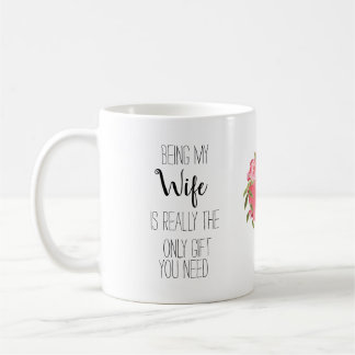 Modern, grappig.. mijn vrouw florale hartbanter zi koffiemok