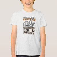 Modern Grappig T-shirt met Achtbaan, Pretpark