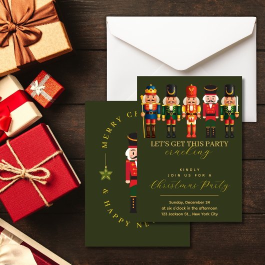 Modern Grappig Uniek Notenkraker Kerstfeest Kaart