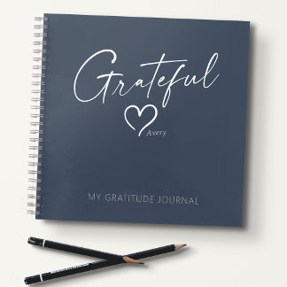 Modern Gratitude Journal Grateful Heart Ink Script Notitieboek