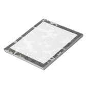 Modern Gray Abstract Camouflage Notitieblok (Gedraaid)