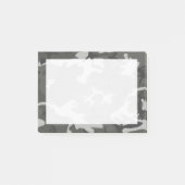 Modern Gray Abstract Camouflage Post-it® Notes (Voorkant)