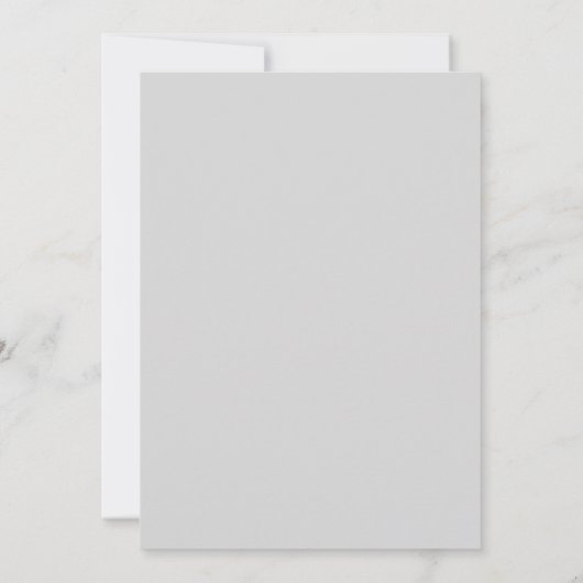Modern Gray Arch Botanical Script Weddenschap Kaart (Achterkant)