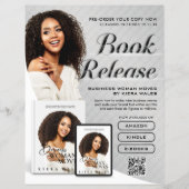 Modern Gray Author Flyer Book Launch Release (Voorkant)