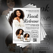Modern Gray Author Flyer Book Launch Release