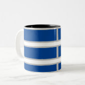 MODERN _GRAY_DEEP BLUE_ Two-Tone COFFEE MOK (Voorkant links)