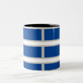 MODERN _GRAY_DEEP BLUE_ Two-Tone COFFEE MOK (Center)