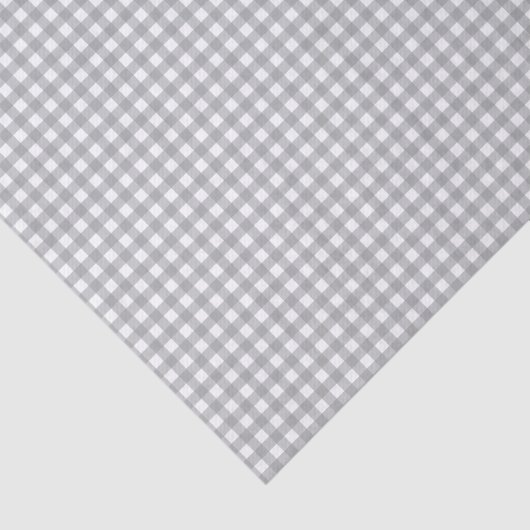 Modern Gray Gingham Tissuepapier (Detail)