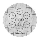 Modern Gray marmer Passover Tray Snijplank (Voorkant)