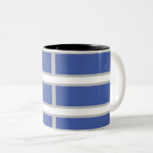 MODERN _GRAY_MEDIUM BLUE_ Two-Tone COFFEE MOK (Voorkant rechts)