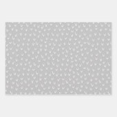 Modern Gray Neutral Scandinavian Pattern Inpakpapier Vel (Voorkant 3)