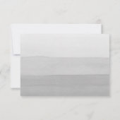 Modern Gray Photo Wedding Bedankkaart (Achterkant)