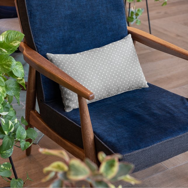 Modern Gray Polka Dots Pattern Kussen (Creator heeft geüpload)