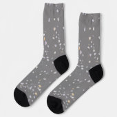 Modern Gray Terrazzo Sokken (Links)