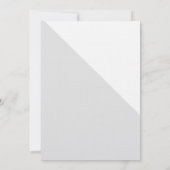 Modern Gray White Gold Christening baby Kaart (Achterkant)