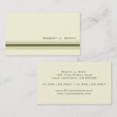 Modern Green and Gold Visitekaartje (Voorkant / Achterkant)