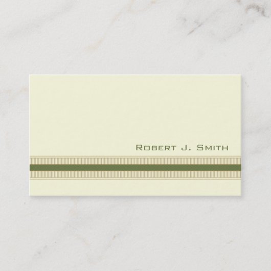 Modern Green and Gold Visitekaartje (Voorkant)