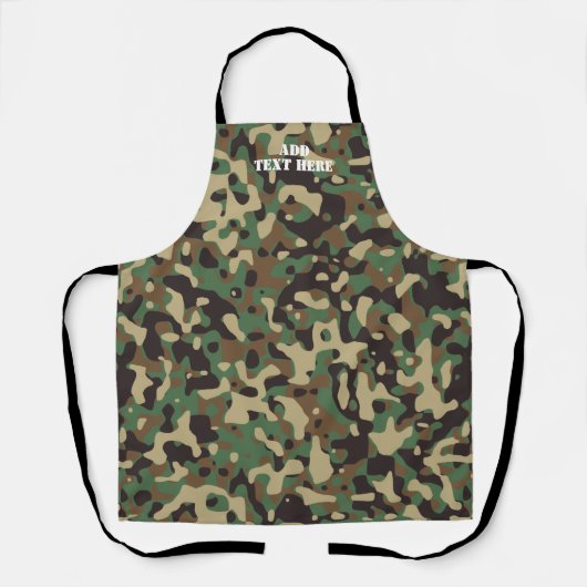 Modern Green Brown Camouflage Camo Pattern Schort (Voorkant)