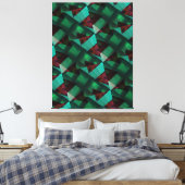 Modern-Green-Brown-very Nice Canvas Afdruk (Insitu (Slaapkamer))