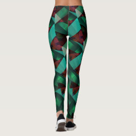 Modern-Green-Brown-very Nice Leggings