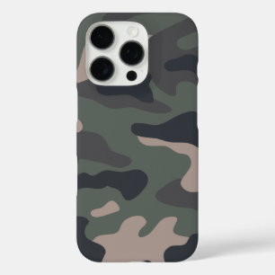 Modern Green Camo Pattern iPhone 16 Pro Hoesje