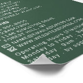 Modern Green Car, Driving School, Instructor Poster (Hoek)