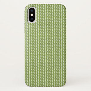 Modern Green Chevron Pattern iPhone X Hoesje