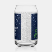 Modern Green Christmas Tree Festive Blikvorm Glas (Links)