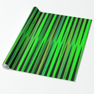 Modern Green Designer Gift Wrap Cadeaupapier