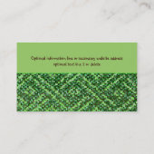 Modern Green Dot Visitekaartje (Achterkant)