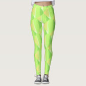 Modern Green Fade Abstract Leggings (Voorkant)