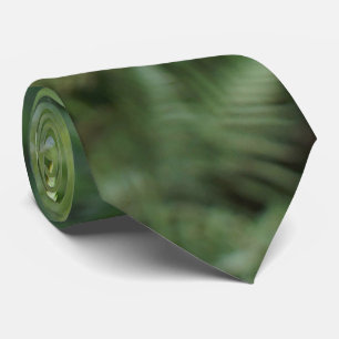 Modern Green Fern Stropdas