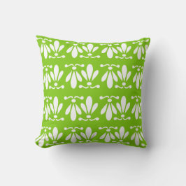 Modern Green Floral Pattern Pillow Kussen