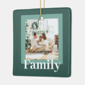 Modern Green | Foto | Gezinsgeschenk Keramisch Ornament (Links)