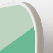 Modern Green Gradient Striped Monogram Pickleball Paddle (Links Detail)