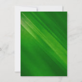 Modern Green Grunge Bar Mitzvah Reception Kaart (Achterkant)