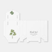 Modern Green Irish Four Leaf Clover Hartelijk dank Bedankdoosjes (Uitgevouwen)