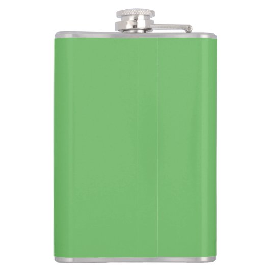 Modern Green Irish Shamrock Heupfles (Achterkant)