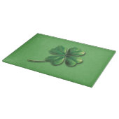 Modern Green Irish Shamrock Snijplank (Hoek)