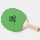 Modern Green Irish Shamrock Tafeltennisbatje (Zijkant)