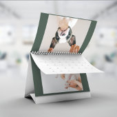 Modern Green Scrapbook Pet Photo Kalender