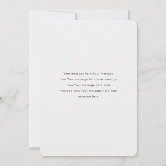 Modern Green Script Foto bruiloft Elopement Kaart (Achterkant)